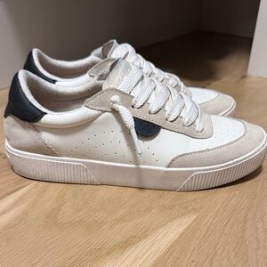 Reef Beige and White Sneakers with Black Details